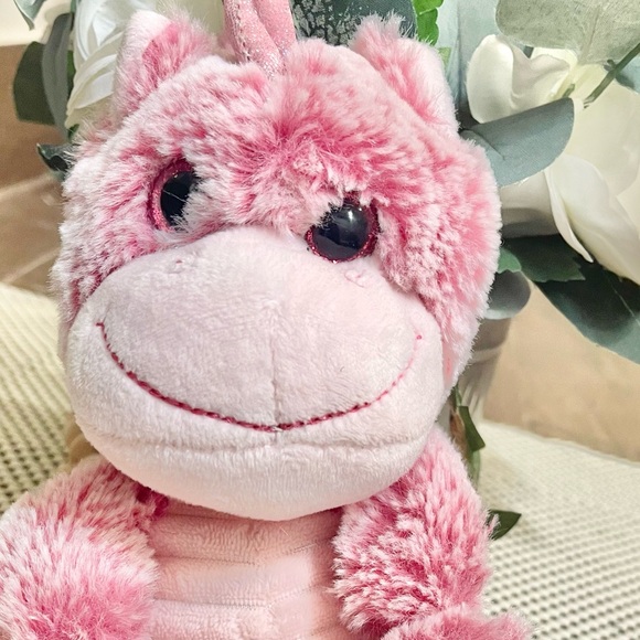 Kellytoy Unicorn Pink Sugar Loaf Corduroy 8” Stuffed Animal Lovey Plush - Picture 2 of 12